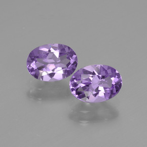 1.50 ct natürliche Mittelviolett Amethyst-Edelsteine, Oval Schliff, VVS-VS