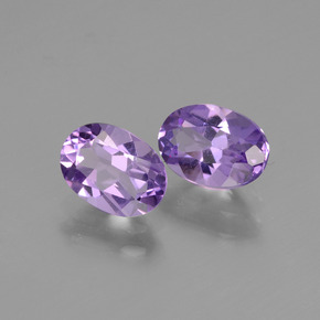 1.50 ct natürliche Mittelviolett Amethyst-Edelsteine, Oval Schliff, VVS-VS