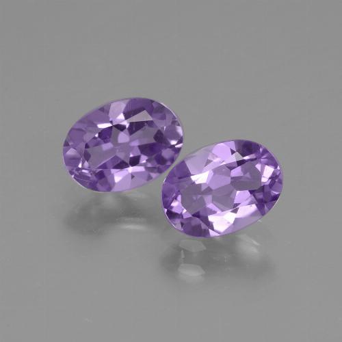 1,45 ct natürliche Mittelviolett Amethyst-Edelsteine, Oval Schliff, VVS-VS