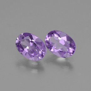 1,45 ct natürliche Mittelviolett Amethyst-Edelsteine, Oval Schliff, VVS-VS