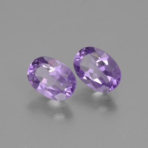1,42 ct natürliche Mittelviolett Amethyst-Edelsteine, Oval Schliff, VVS-VS