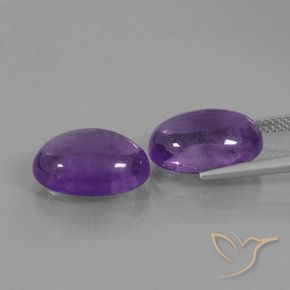 12.74 ct natürliche Mittelviolett Amethyst-Edelsteine, Oval, Lichtdurchlässig