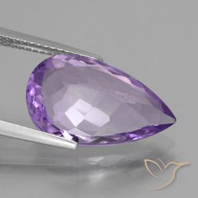 9,17 ctw natürlicher Mittelviolett Amethyst, Birnenform, VS
