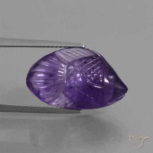 10.52ct Natürlicher tiefviolett Amethyst, Fantasie, Transparent