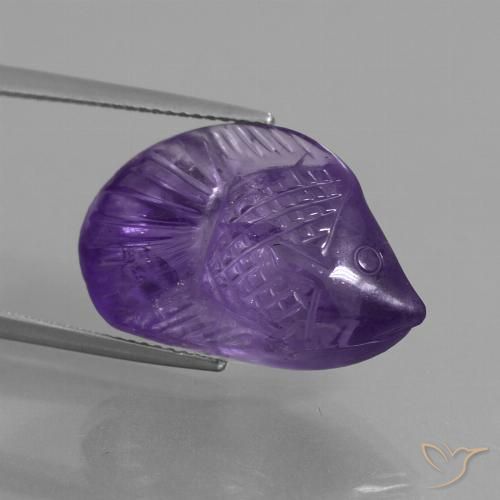 15.44ct Natürlicher Mittelviolett Amethyst, Fantasie, Transparent