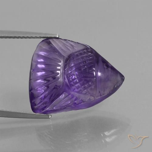 11.97ct Natürlicher Mittelviolett Amethyst, Fantasie, Transparent