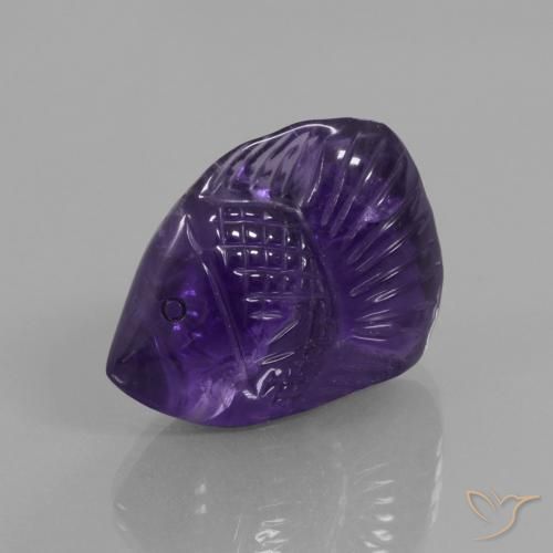 22.17ct Natürlicher tiefviolett Amethyst, Fantasie, Transparent