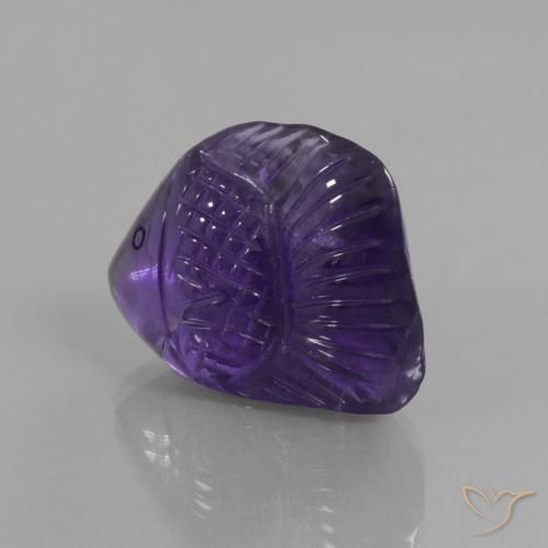 9,17 ctw natürlicher tiefviolett Amethyst, Fantasie, Transparent