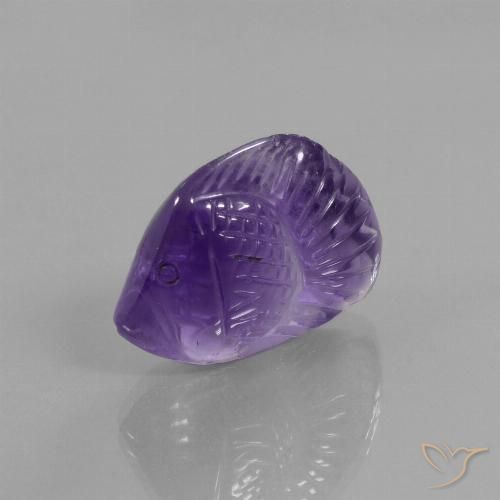 15.38ct Natürlicher Mittelviolett Amethyst, Fantasie, Transparent