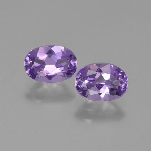 1.43 ct natürliche Mittelviolett Amethyst-Edelsteine, Oval Schliff, VVS-VS
