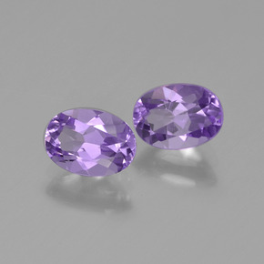 1.43 ct natürliche Mittelviolett Amethyst-Edelsteine, Oval Schliff, VVS-VS