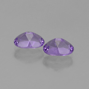 1.43 ct natürliche Mittelviolett Amethyst-Edelsteine, Oval Schliff, VVS-VS