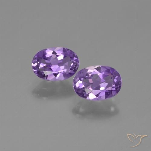 1.43ctw Natürlicher Tiefvioletter Farbton Amethyst, Oval, VVS-VS