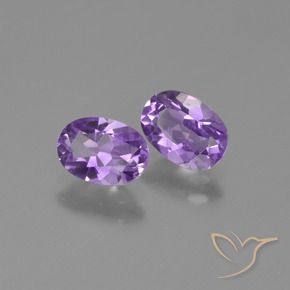 1.43 ct natürliche Tiefvioletter Farbton Amethyst-Edelsteine, Oval, VVS-VS