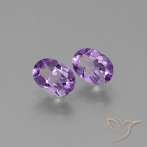 1.36 ct natürliche Mittelviolett Amethyst-Edelsteine, Oval, VVS-VS