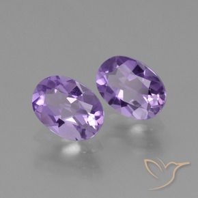 1,43 ct natürliche Mittelviolett Amethyst-Edelsteine, Oval Schliff, VVS-VS