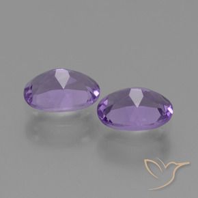 1,43 ct natürliche Mittelviolett Amethyst-Edelsteine, Oval Schliff, VVS-VS