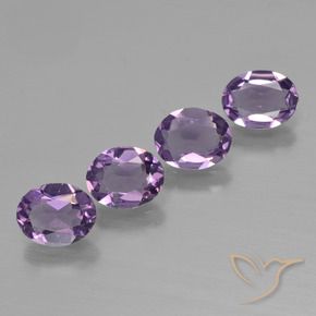 2.38 ct natürliche Mittel-helles Purpurviolett Amethyst-Edelsteine, Oval, VS
