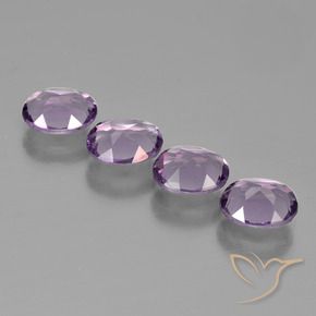 2.38 ct natürliche Mittel-helles Purpurviolett Amethyst-Edelsteine, Oval, VS