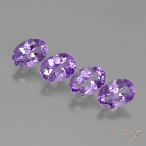 2.80ctw Natürlicher Lebhaftes Violett Amethyst, Oval, VS
