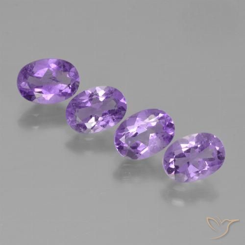 2.80ctw Natürlicher Mittelviolett Amethyst, Oval, VS