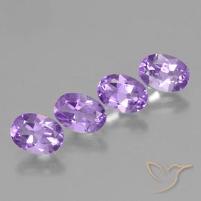 2.91 ct natürliche Tiefes Irisviolett Amethyst-Edelsteine, Oval, VS