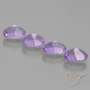 2.91 ct natürliche Tiefes Irisviolett Amethyst-Edelsteine, Oval, VS