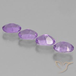 3.00 ct natürliche Mittelviolett Amethyst-Edelsteine, Oval, VS