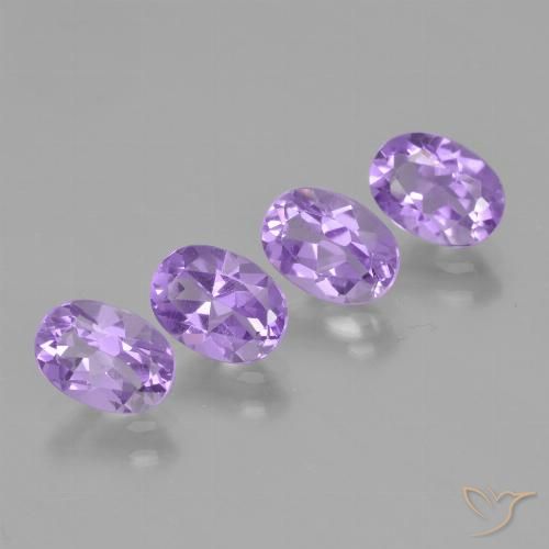 3.09ctw Natürlicher Tiefes Irisviolett Amethyst, Oval, VVS-VS