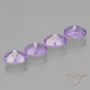 3.09 ct natürliche Tiefes Irisviolett Amethyst-Edelsteine, Oval, VVS-VS