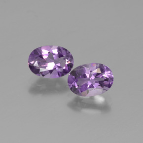 1.39 ct natürliche Violet Amethyst-Edelsteine, Oval Schliff, VS