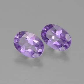 1.40 ct natürliche Mittelviolett Amethyst-Edelsteine, Oval Schliff, VS