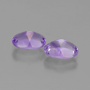 1.40 ct natürliche Mittelviolett Amethyst-Edelsteine, Oval Schliff, VS