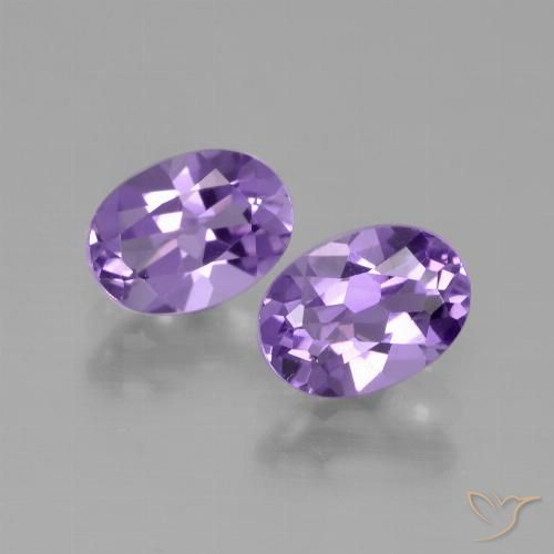 1.53ctw Natürlicher Mittel-helles Violett Amethyst, Oval, VVS-VS