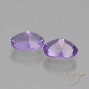 1.53 ct natürliche Mittel-helles Violett Amethyst-Edelsteine, Oval, VVS-VS