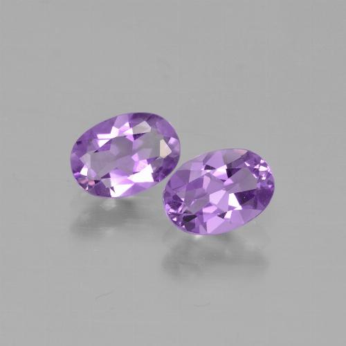 1,37 ct natürliche Rosaviolett Amethyst-Edelsteine, Oval Schliff, VS