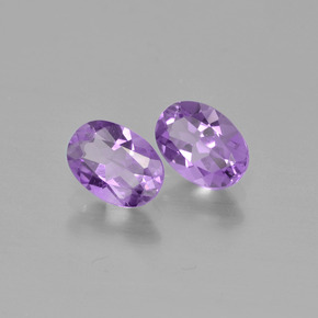 1,37 ct natürliche Rosaviolett Amethyst-Edelsteine, Oval Schliff, VS