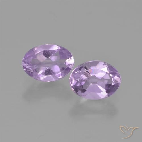 1.41ctw Natürlicher Hellrosa Violett Amethyst, Oval, VS