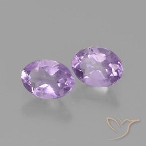 1.41 ct natürliche Hellrosa Violett Amethyst-Edelsteine, Oval, VS