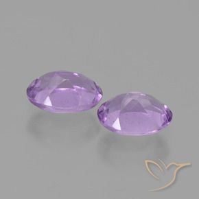 1.41 ct natürliche Hellrosa Violett Amethyst-Edelsteine, Oval, VS