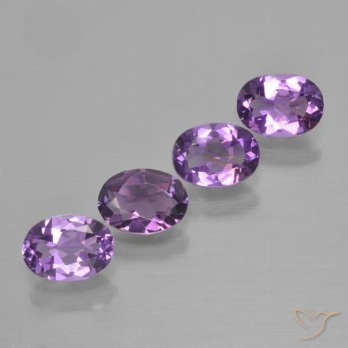 2.71ctw Natürlicher Mitteldunkles Violettviolett Amethyst, Oval, VS
