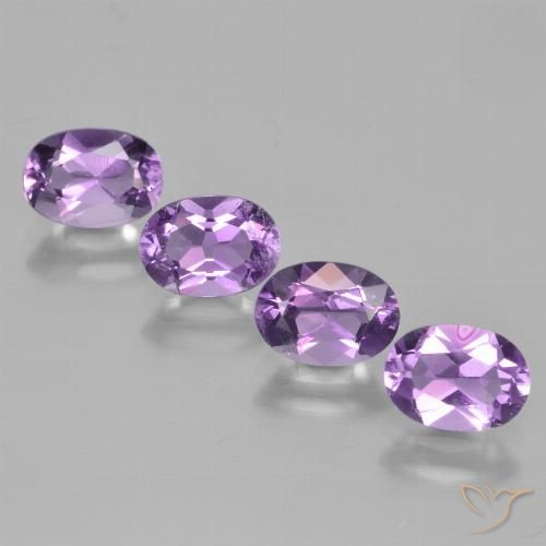 3.05ctw Natürlicher Lilaisch-violett Amethyst, Oval, VS
