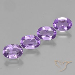 2.82 ct natürliche tiefviolett Amethyst-Edelsteine, Oval, VS
