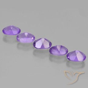 3.73 ct natürliche Mittelviolett Amethyst-Edelsteine, Oval, VS
