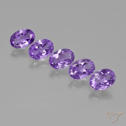 3.02ctw Natürlicher Mittel-helles Violett Amethyst, Oval, VS