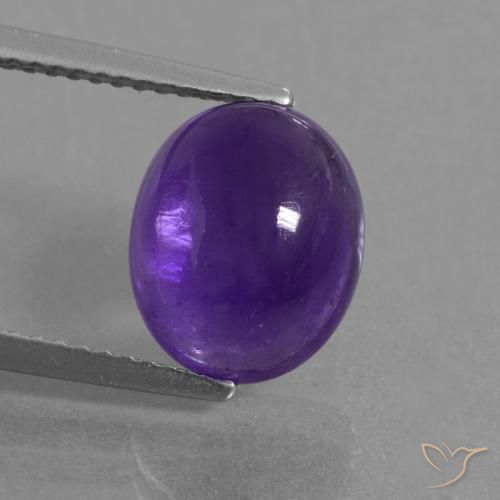 3.52ct Natürlicher Mittelviolett Amethyst, Oval, Lichtdurchlässig