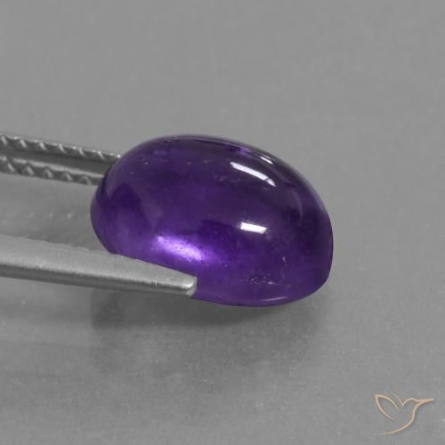 9,17 ctw natürlicher Mittelviolett Amethyst, Oval, Lichtdurchlässig