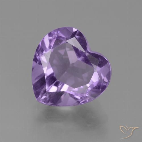 3.12ct Natürlicher Mittelviolett Amethyst, Herz, VS