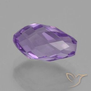 9,17 ctw natürlicher Mittelviolett Amethyst, Briolette, VS