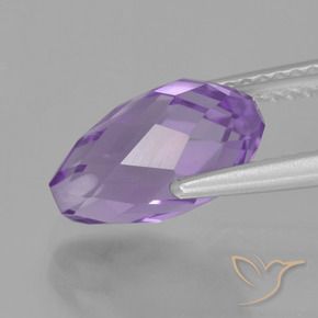 9,17 ctw natürlicher Mittelviolett Amethyst, Briolette, VS